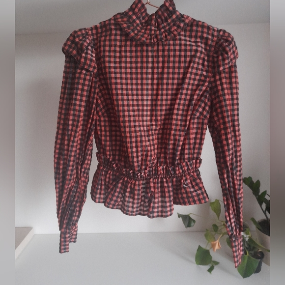 GANNI Seersucker Top - Picture 4 of 8